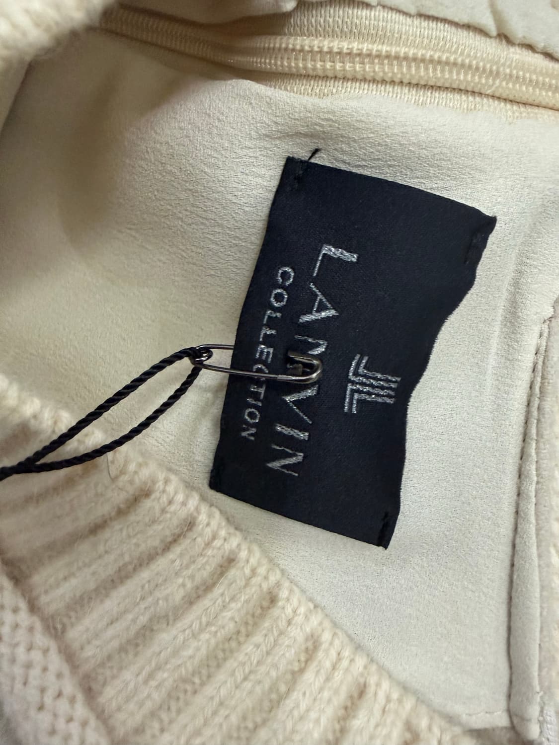 랑방 베이지 캐시미어 양모 니트 원피스 여82 미사용 21년 상품이미지6