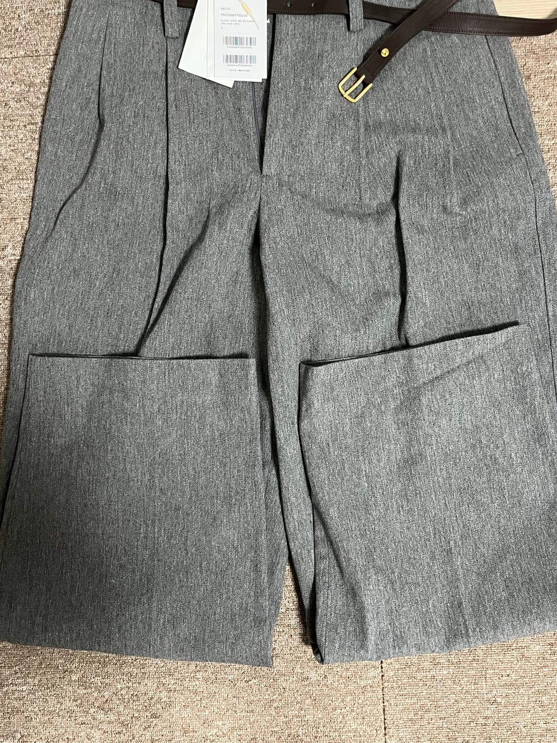 (S) 렉토 QUINCY WOOL BELTED PANTS  상품이미지5