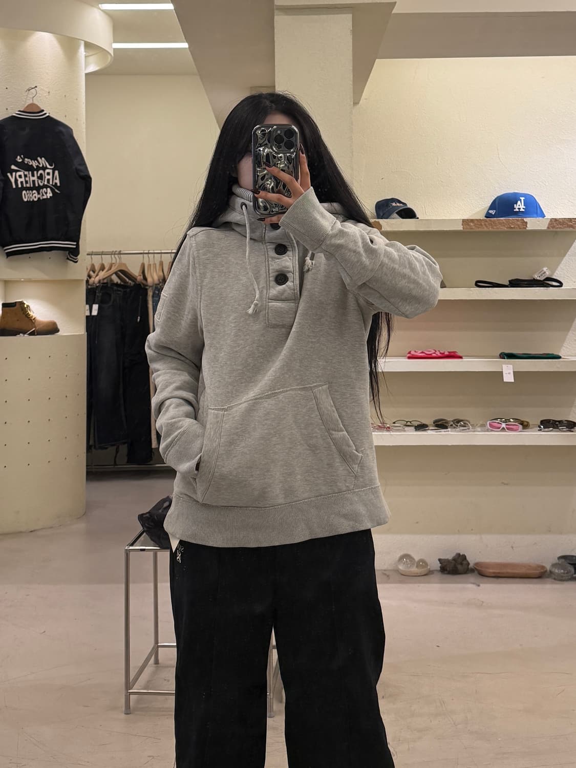 아베크롬비 헨리넥 후드 그레이 U1250 상품이미지1