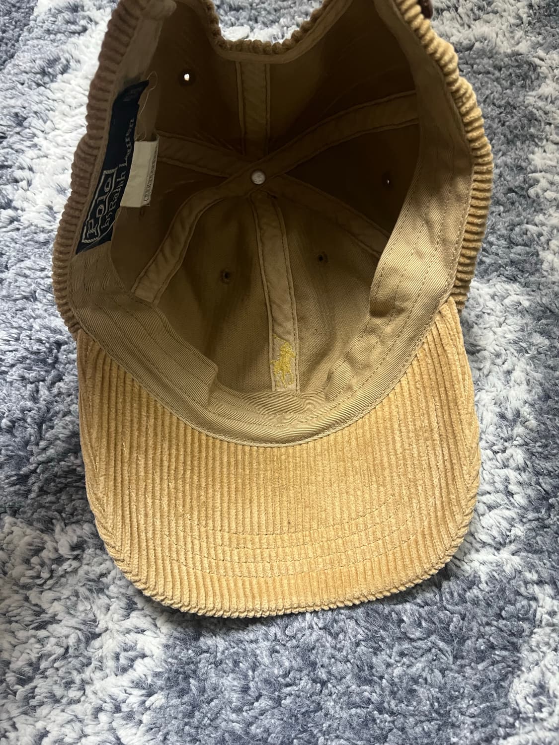 폴로 코듀로이 레더스트랩 볼캡 빈티지모델 상품이미지2