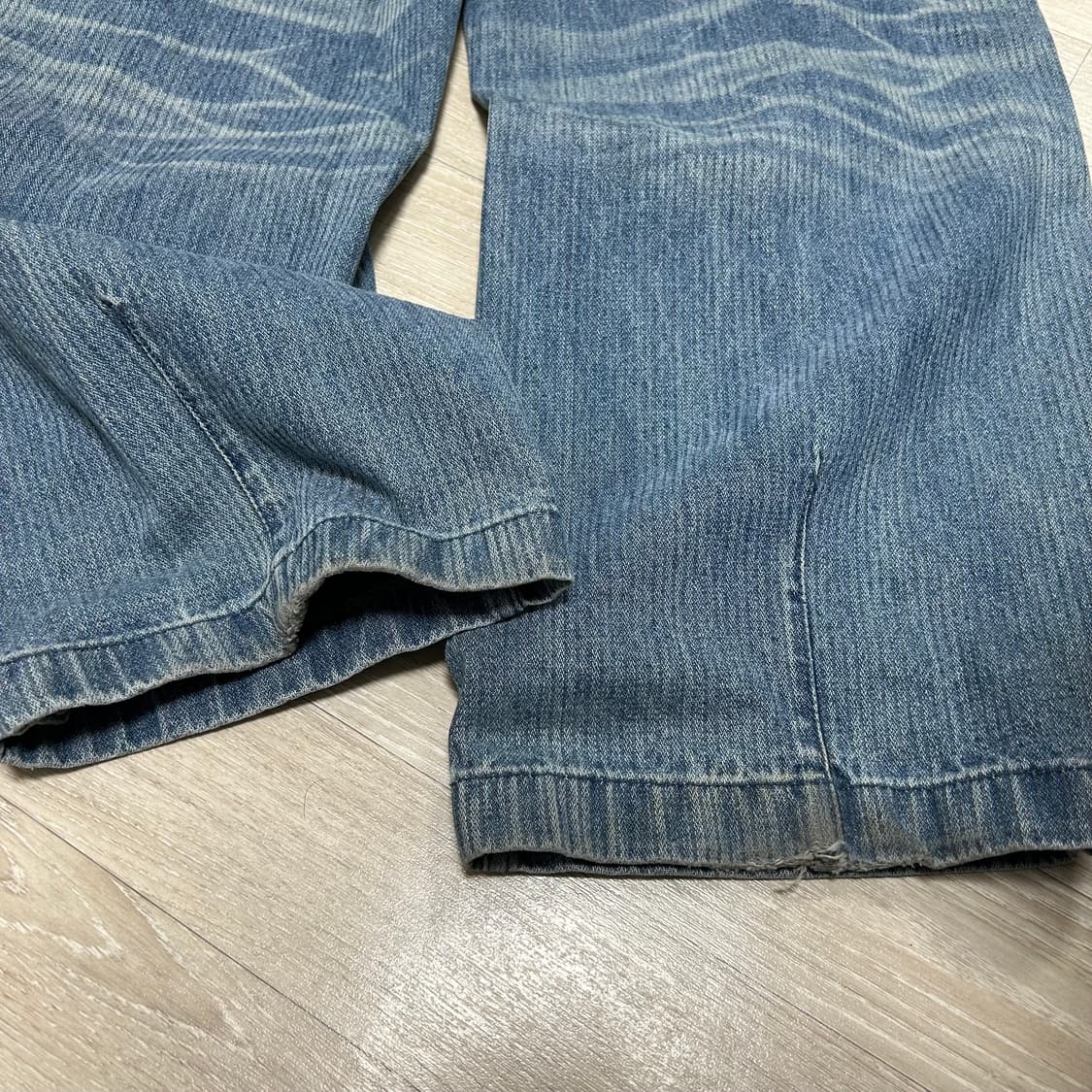 (L) 이티씨이 etce 버티컬 배기 데님 와이드 팬츠 상품이미지5