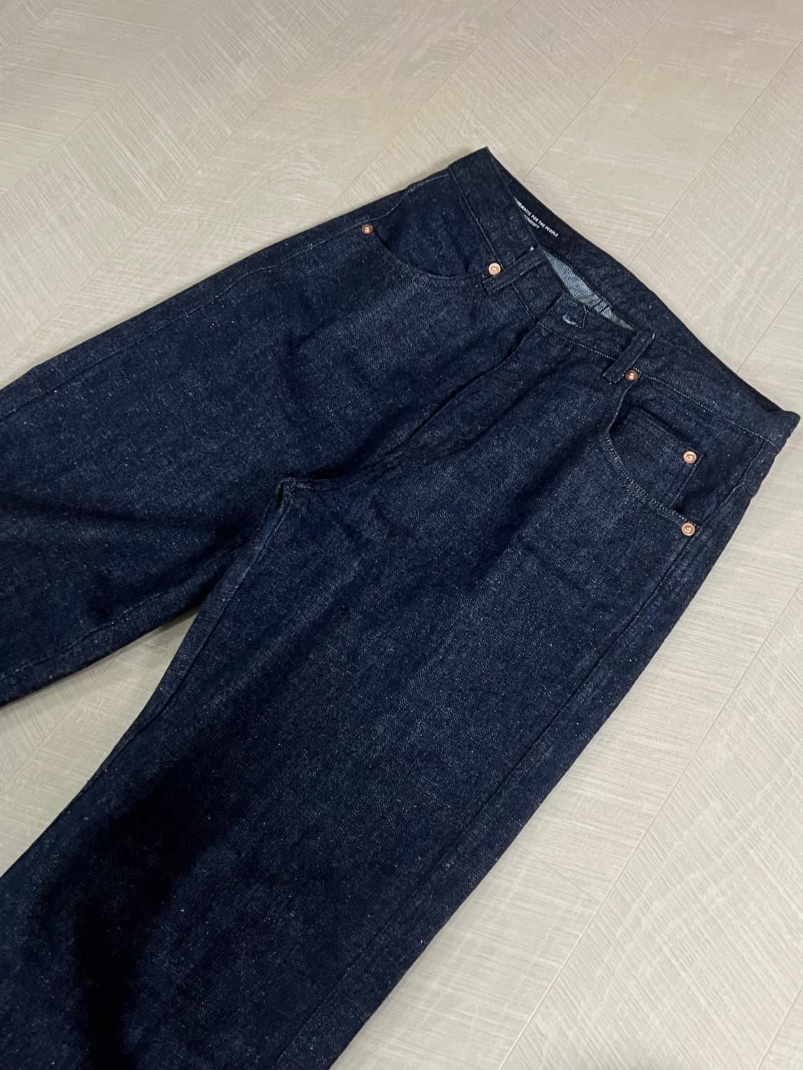 2) 오토메틱포더피플 인디고 데님 팬츠 상품이미지5