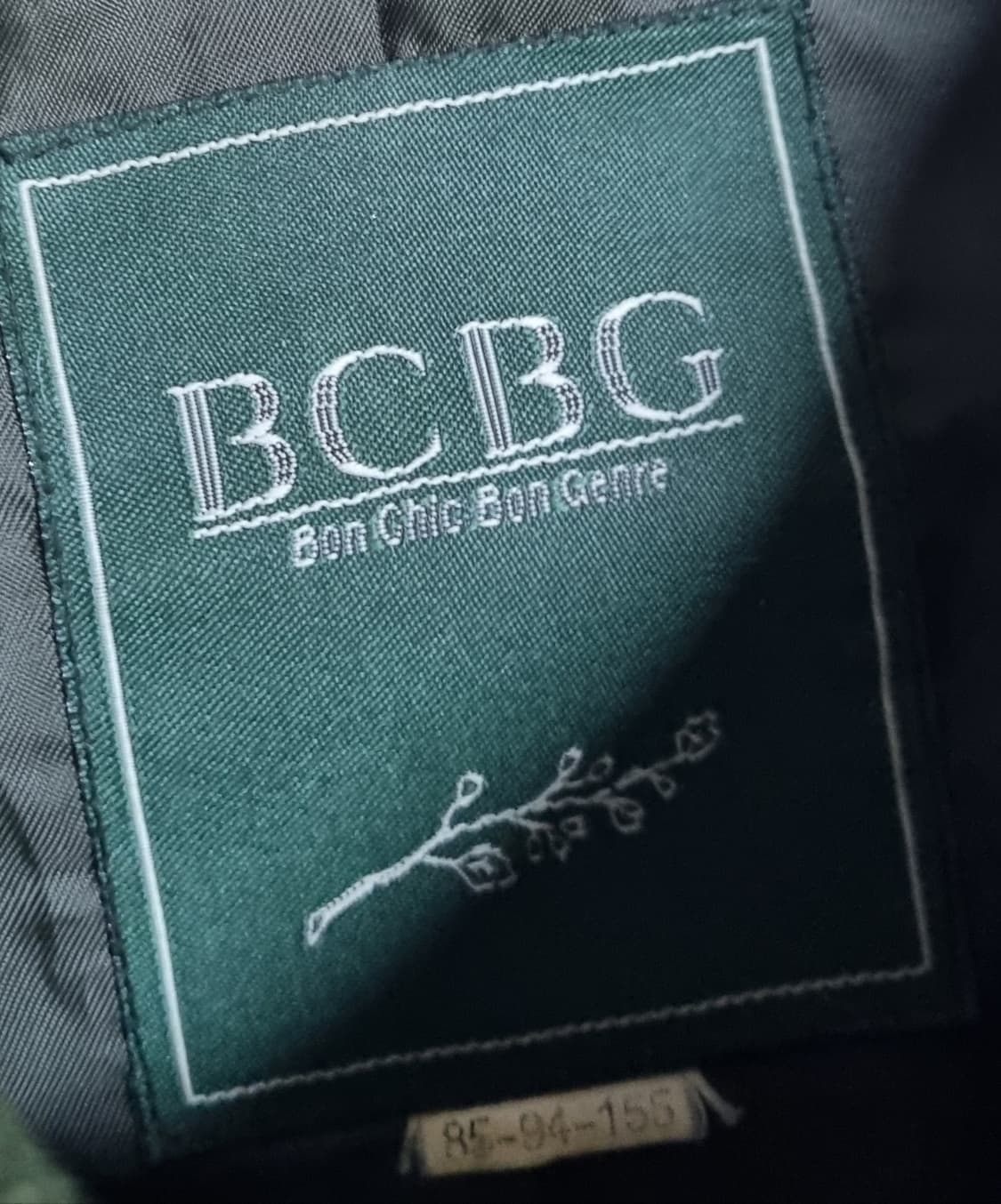 S (55) BCBG 비씨비지 카키 빈티지 후드 자켓 상품이미지3