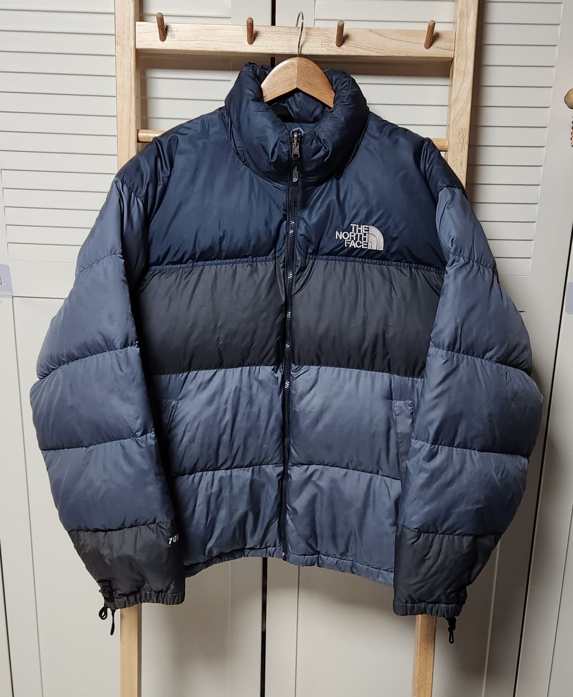 노스페이스 700 눕시 배색 패딩 자켓 상품이미지1