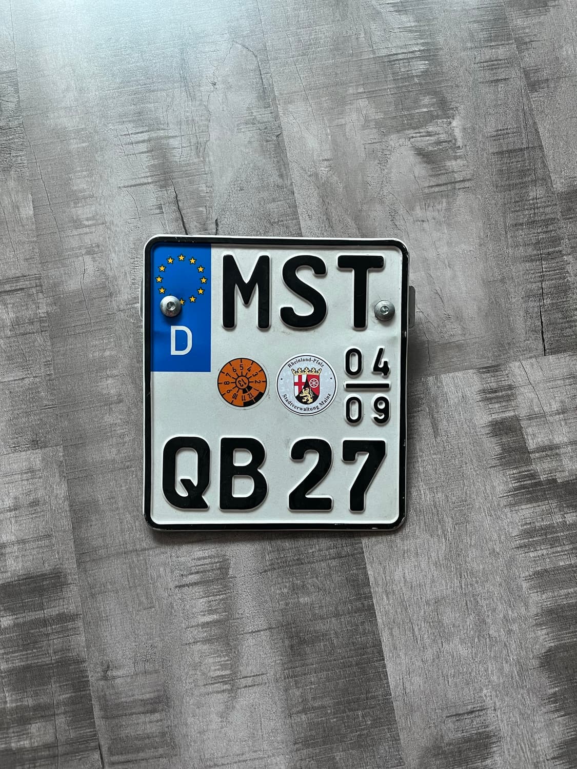 올드 베스파, 람브레타 튜닝용 독일 번호판 인테리어 소품 상품이미지1