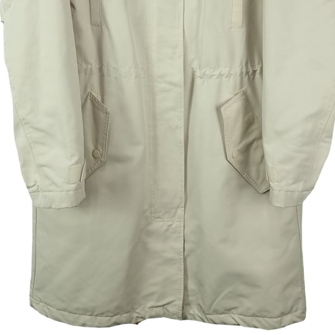 [라코스테] 후드 롱 야상 아이보리 M18672 상품이미지5