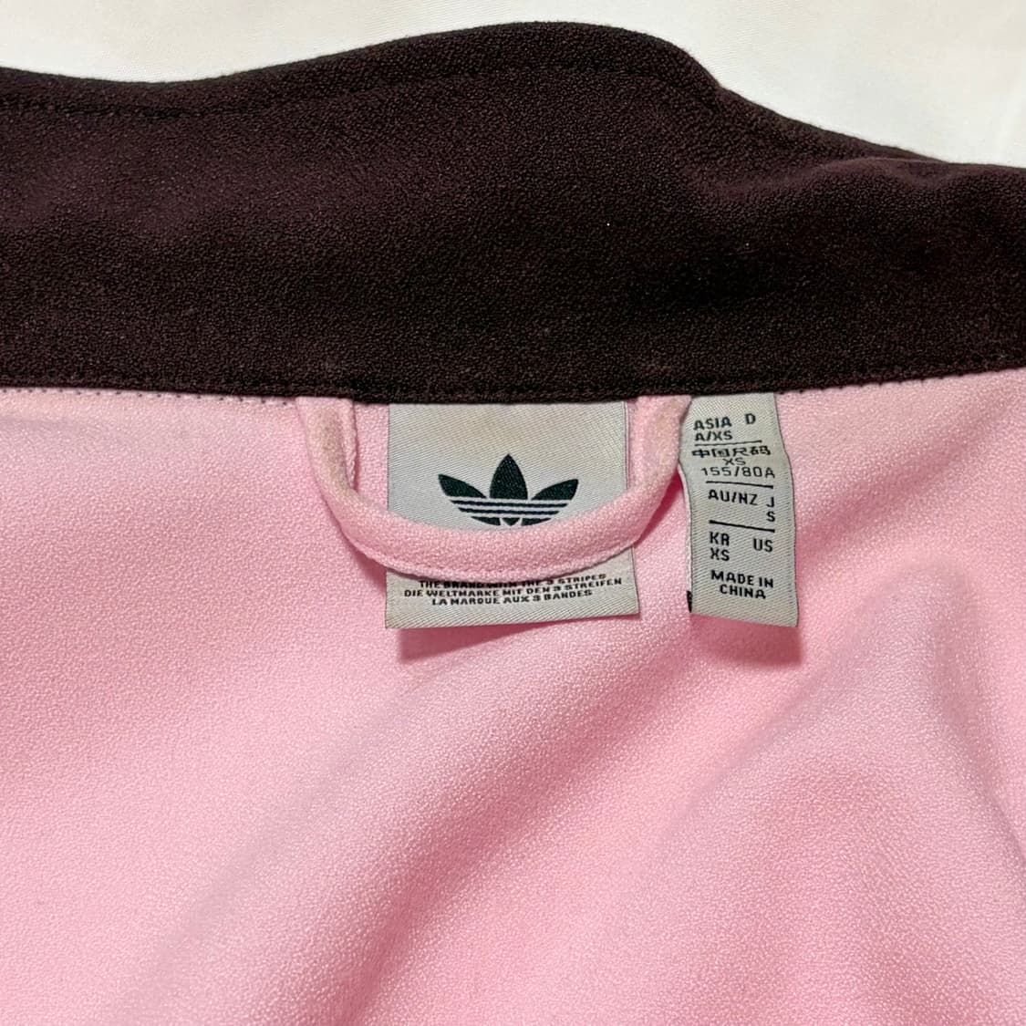 아디다스 베켄바우어 핑크 트랙탑 져지 핑크 브라운 상품이미지4