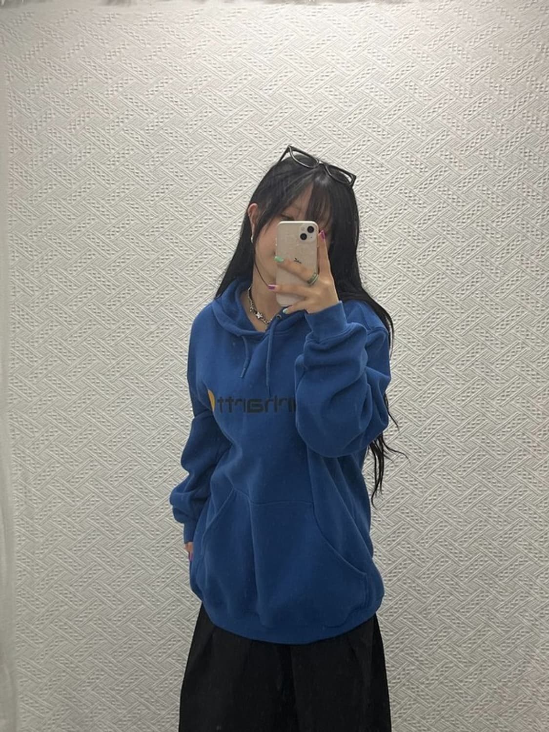 칼하트 스트릿 오버핏 비비드톤 기모 후드티 L C06612 상품이미지1