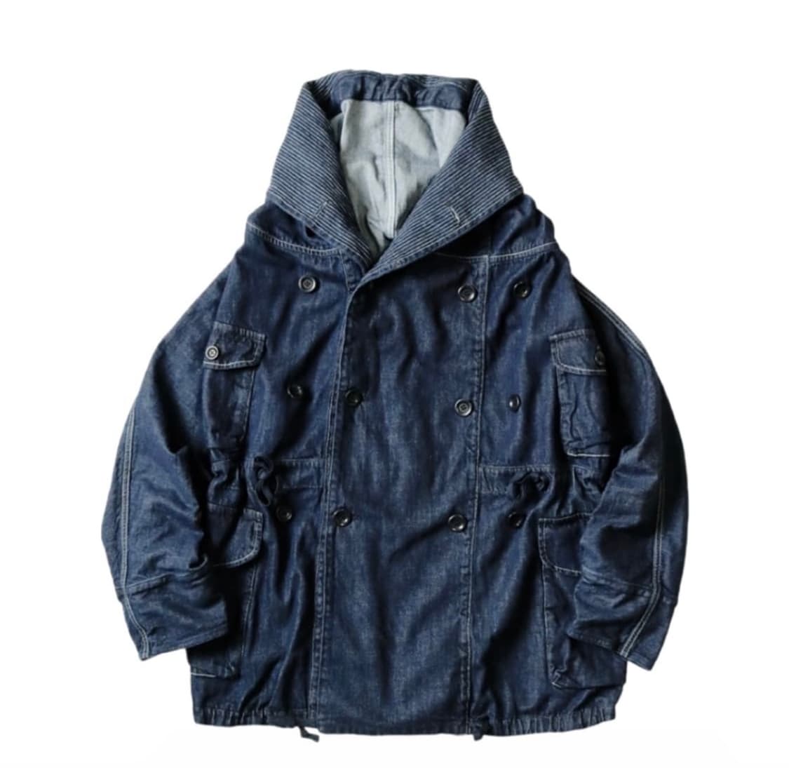 캐피탈 10oz 데님 링코트 인디고 상품이미지1