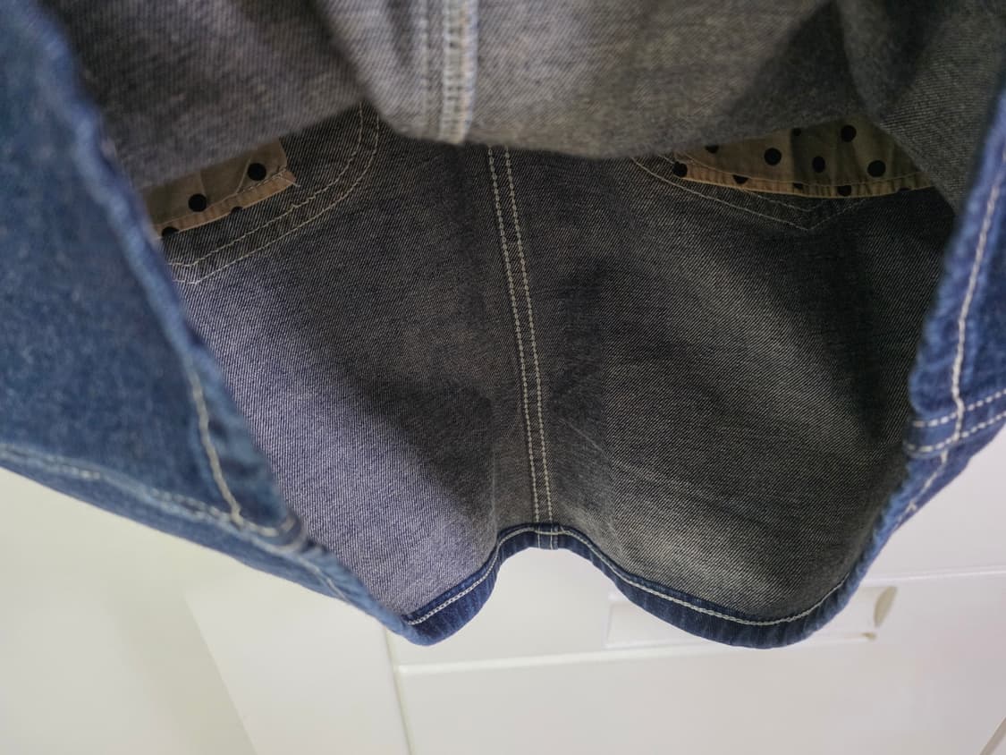 JPN Lee 데님 워싱 멜빵 스커트 여성 M

 상품이미지9