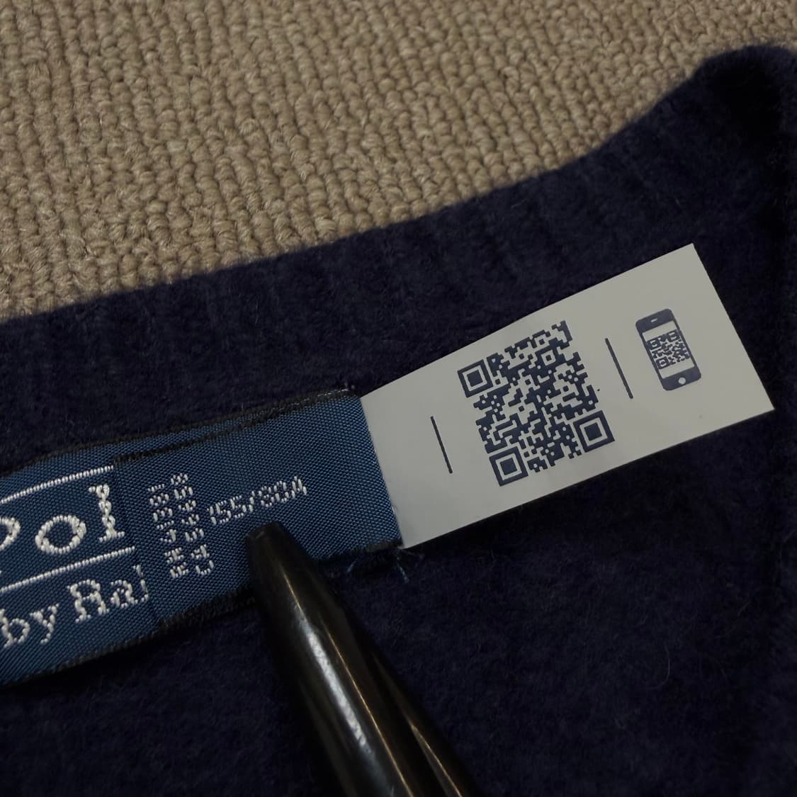 polo 랄프로렌 폴로 스트라이프 케이블 울 캐시미어 가디건 xs 상품이미지3