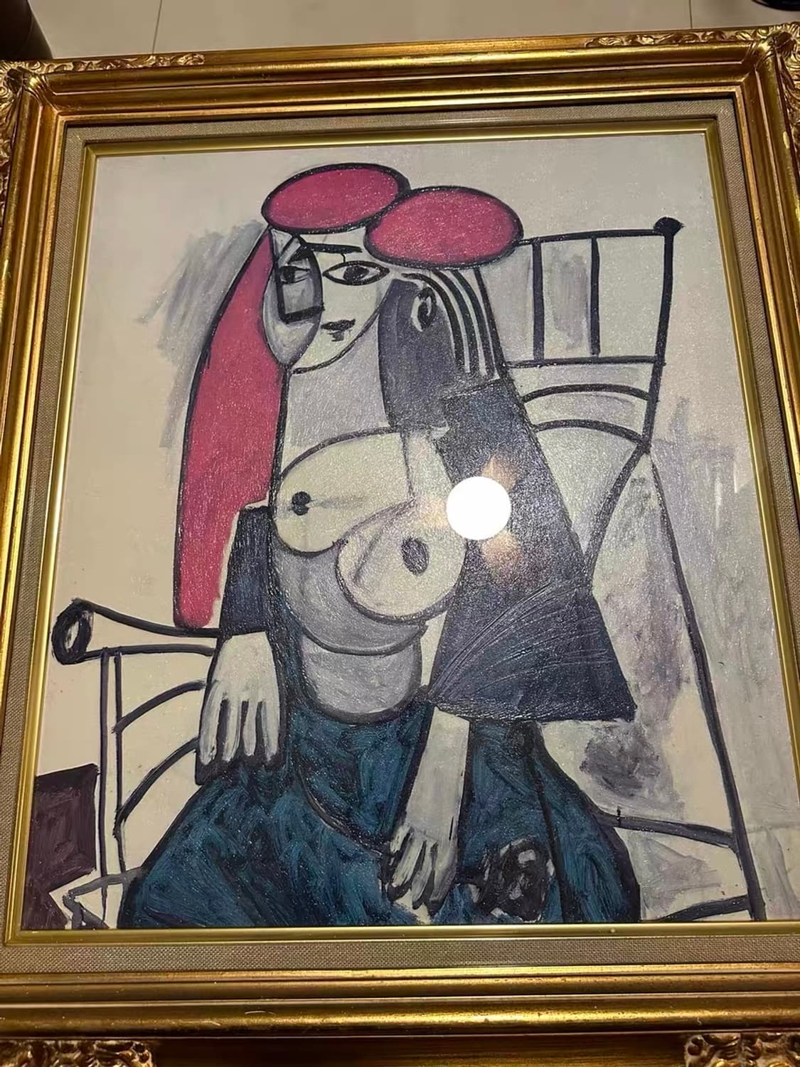 파블로 피카소 동양풍 옷을 입은 여인 유화 작품 그림 상품이미지1