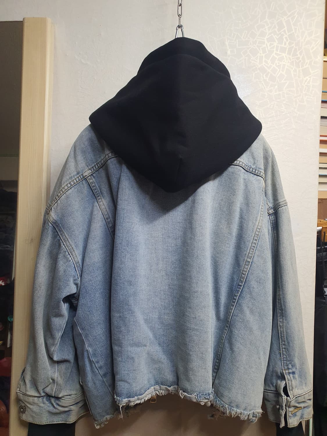 레이어드 후드 데님자켓  상품이미지5