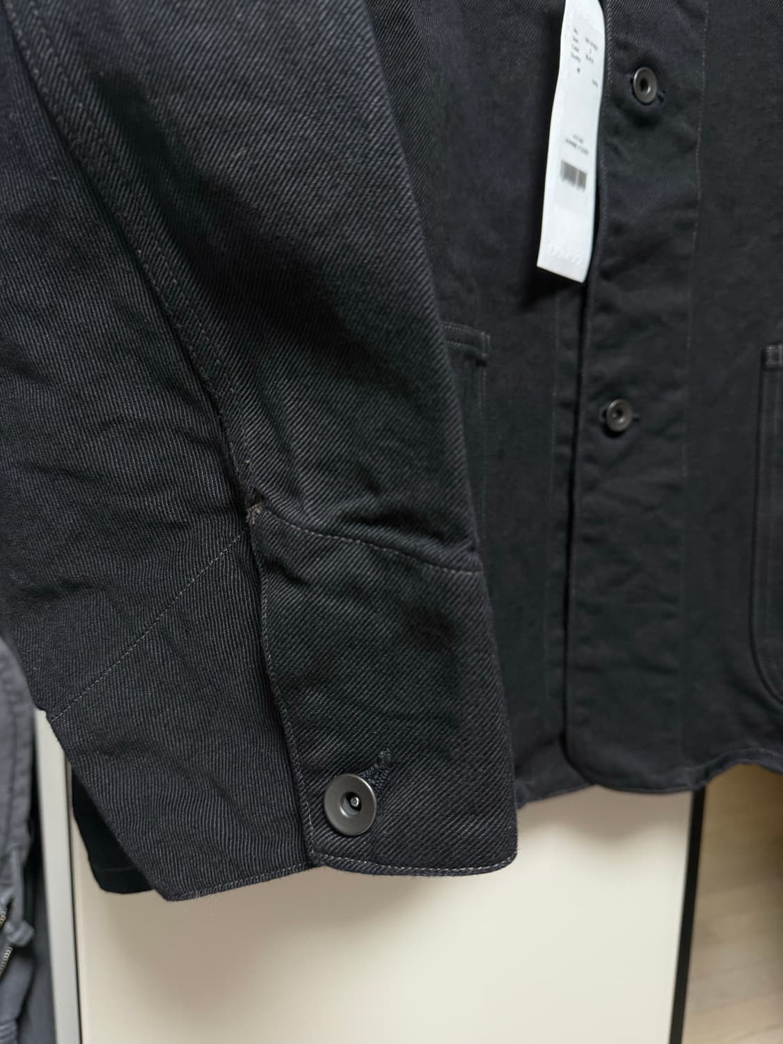 코모리 Comoli 26SS 블랙 데님 워크 재킷 D01-01002 상품이미지4