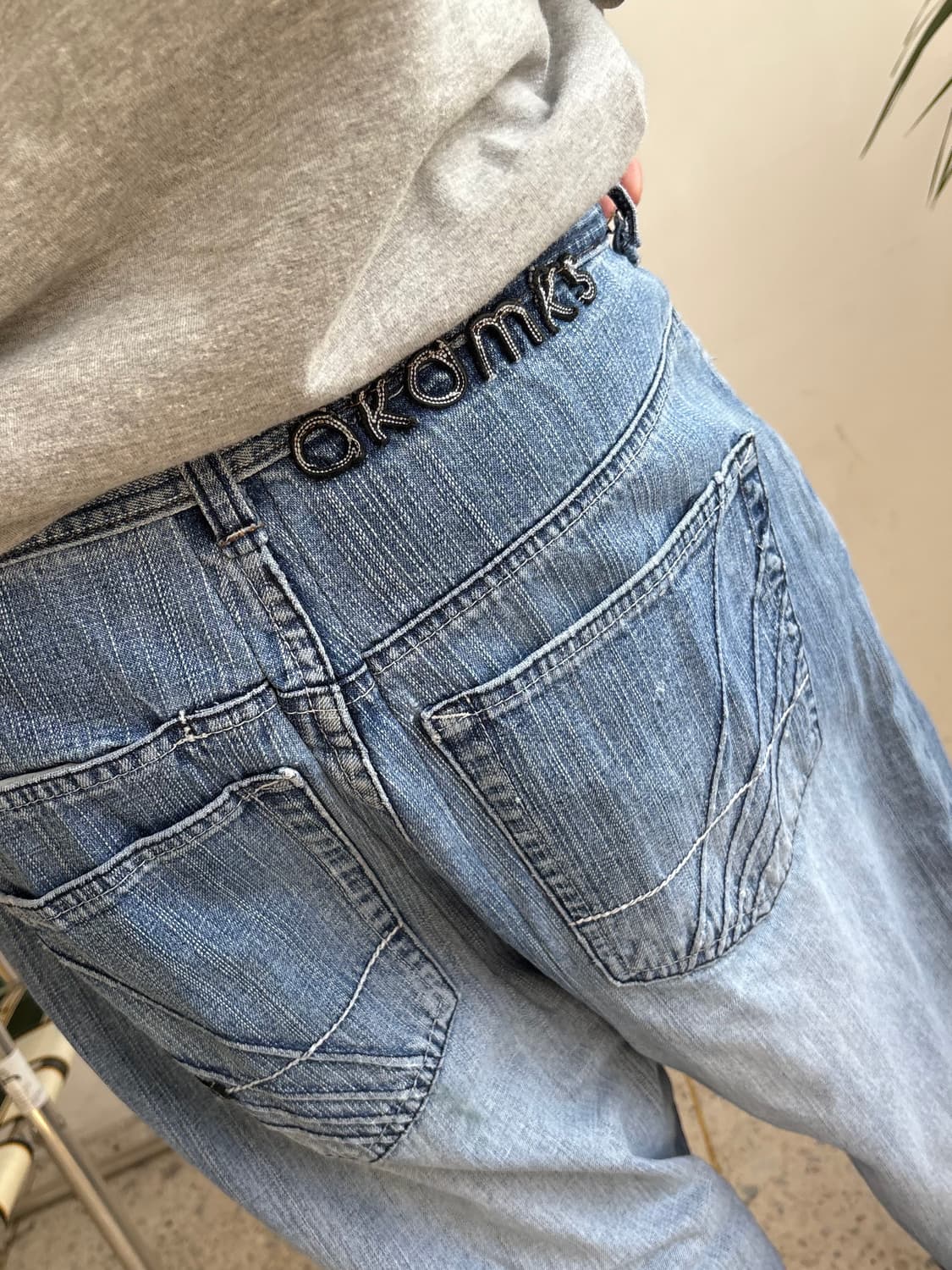 90s’빈티지 자수 힙합팬츠 상품이미지3