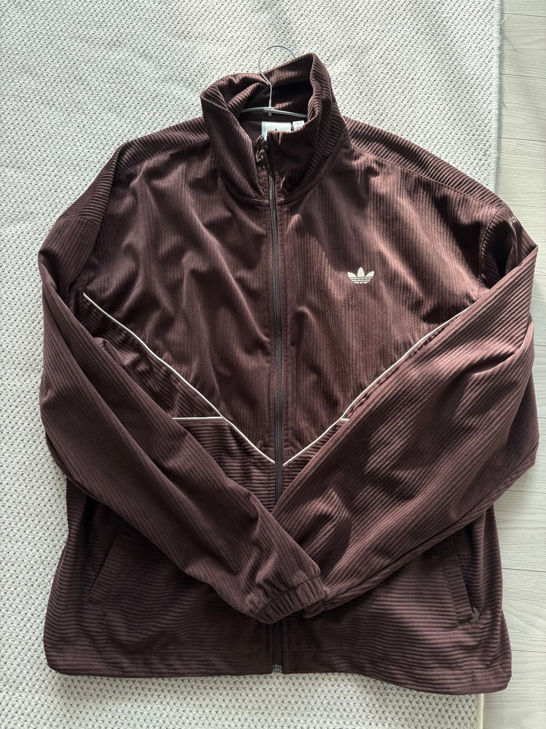 아디다스 코듀로이브라운 트랙 집업 상품이미지3