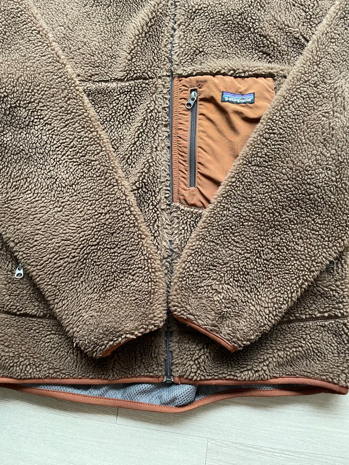 파타고니아 레트로x 브라운 오렌지 자켓 상품이미지5