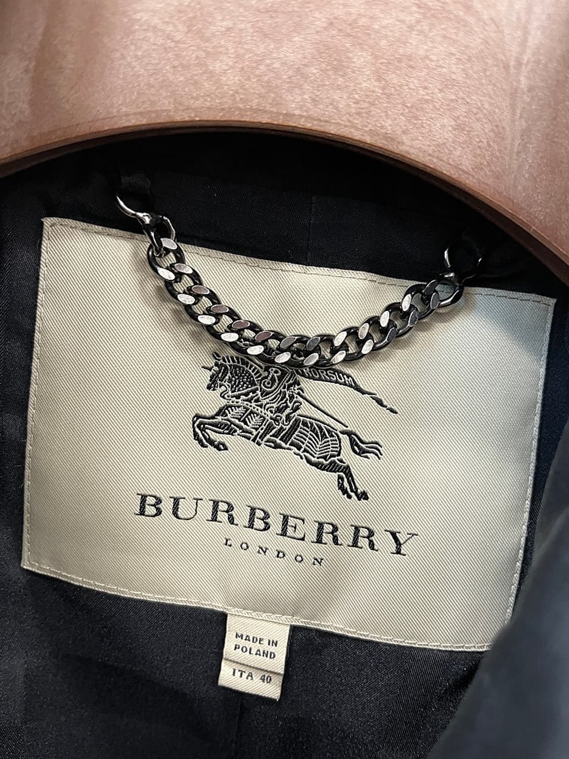 여) 버버리 런던 블랙 트렌치코트  상품이미지5