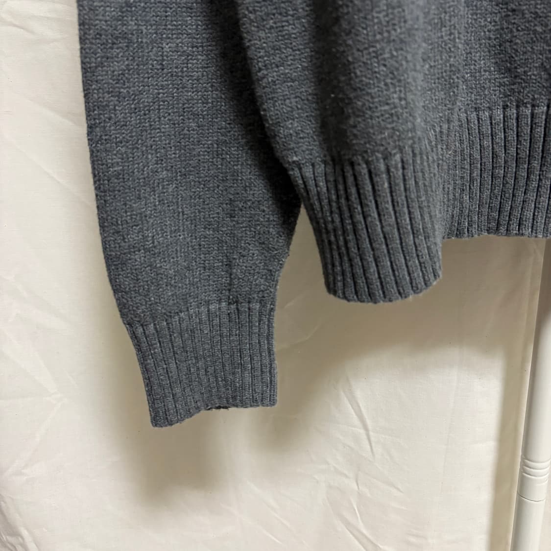 폴로 랄프로렌 버튼 하이넥 코튼 니트 / 그레이, L 상품이미지7