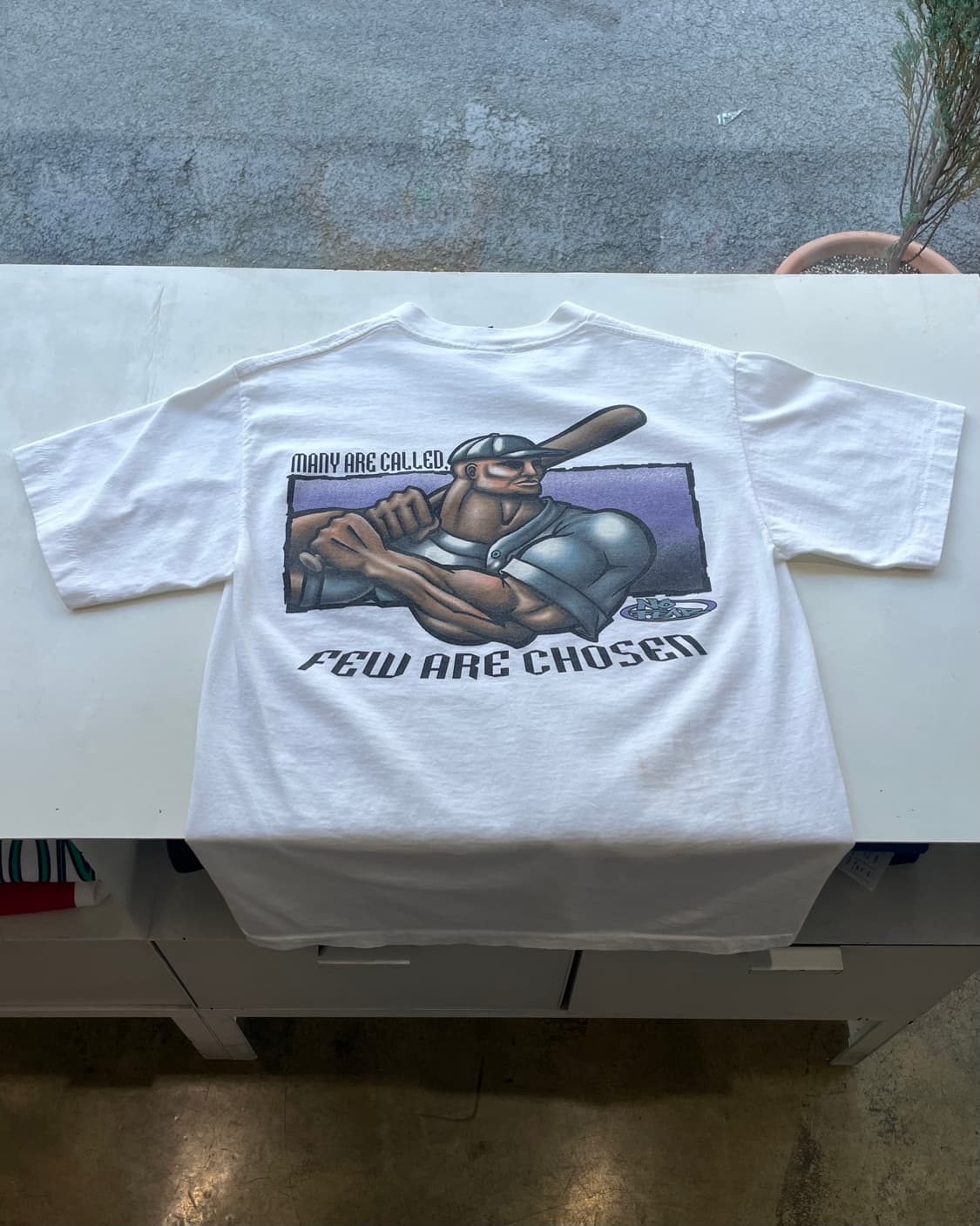 90s USA No Fear “Few are chosen” T-shirt 상품이미지6