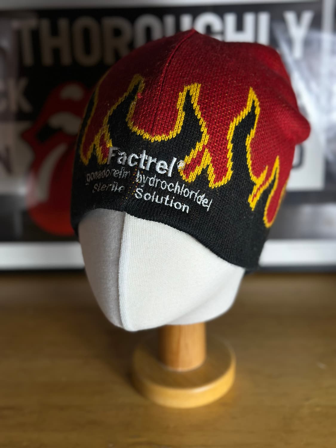 Y2K 플레임 불꽃 비니 상품이미지1