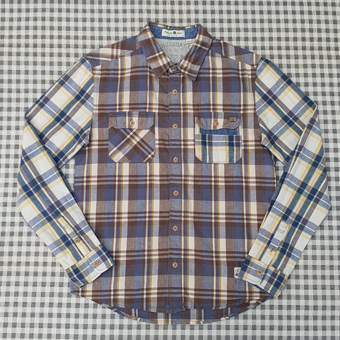 써스데이아일랜드 린넨 긴소매 셔츠 남자95 상품이미지1