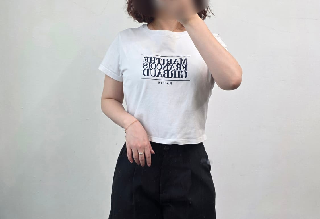 [프립]마리떼 프랑소와 저버 크롭 반팔티 상품이미지2