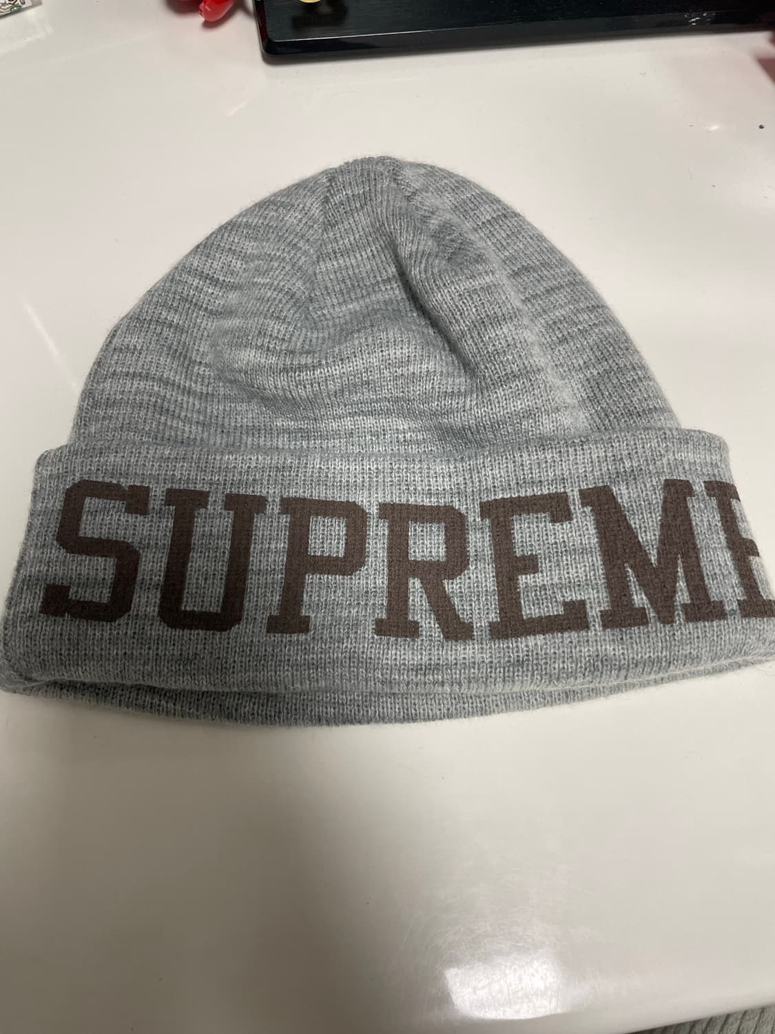 슈프림 뉴에라 바시티 비니 헤더그레이 상품이미지2