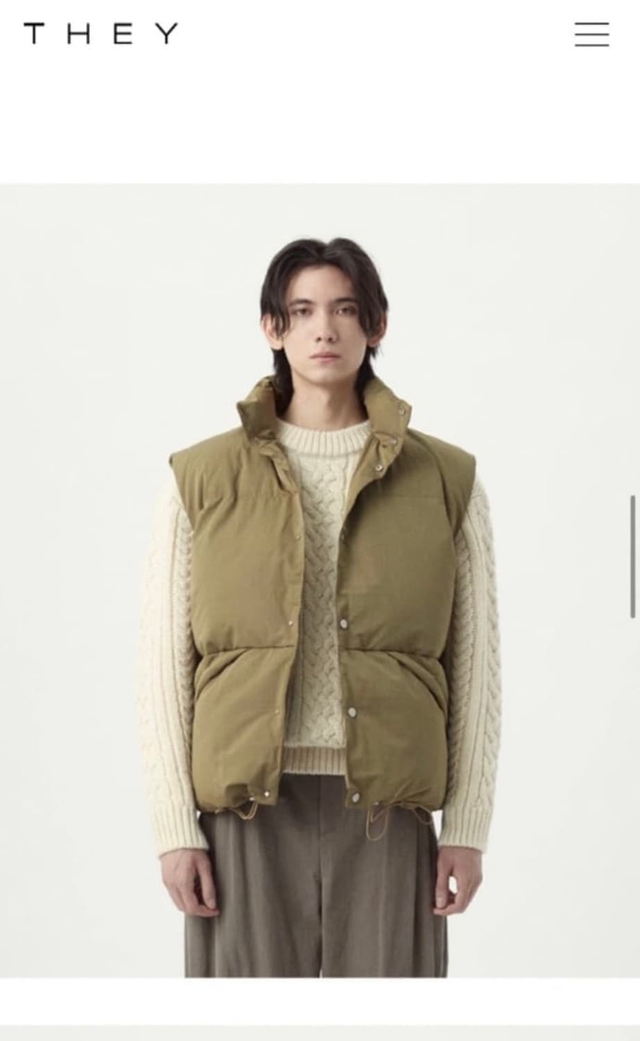 [새상품] 데이 크롭 푸퍼 패딩 베스트 카키 베이지  상품이미지2