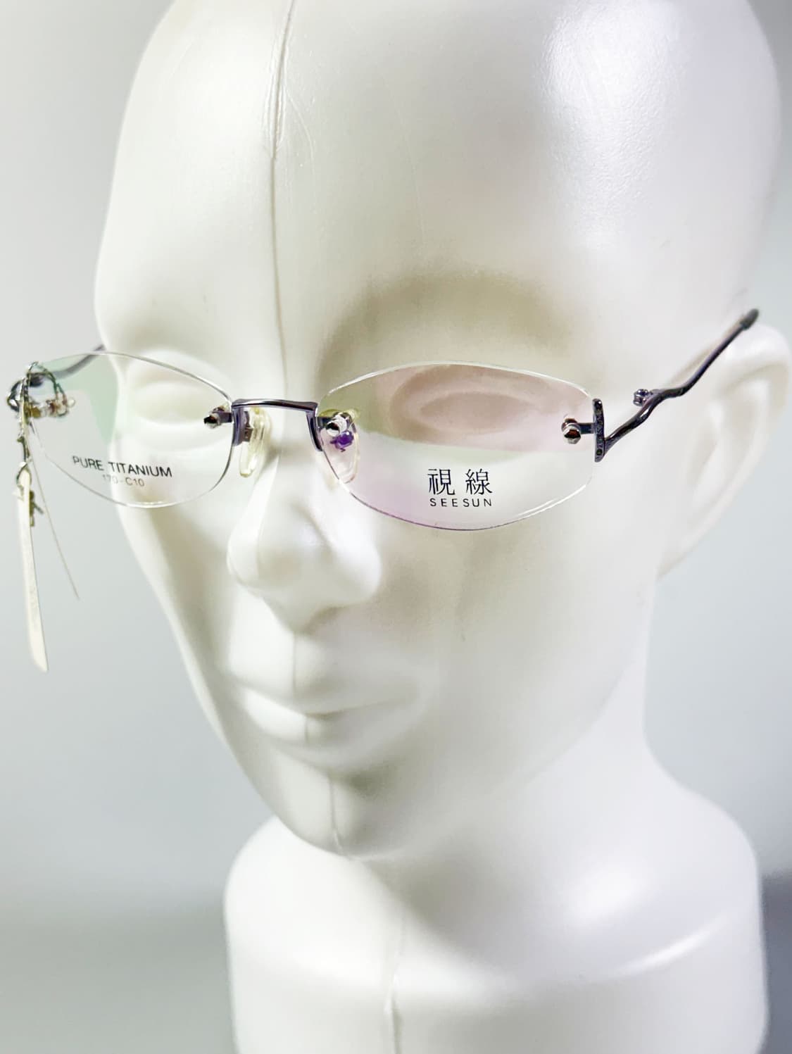 SEESUN 무테 퓨어 티타늄 오벌 프레임 빈티지 안경 상품이미지8