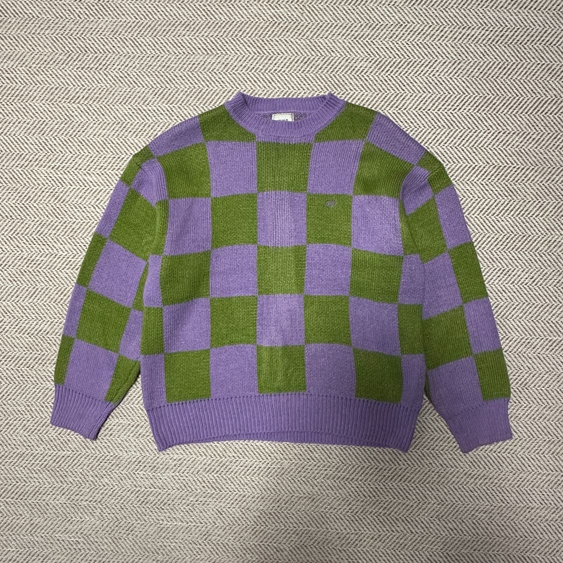 WHO'S WHO GALLERY check knit sweater 상품이미지1