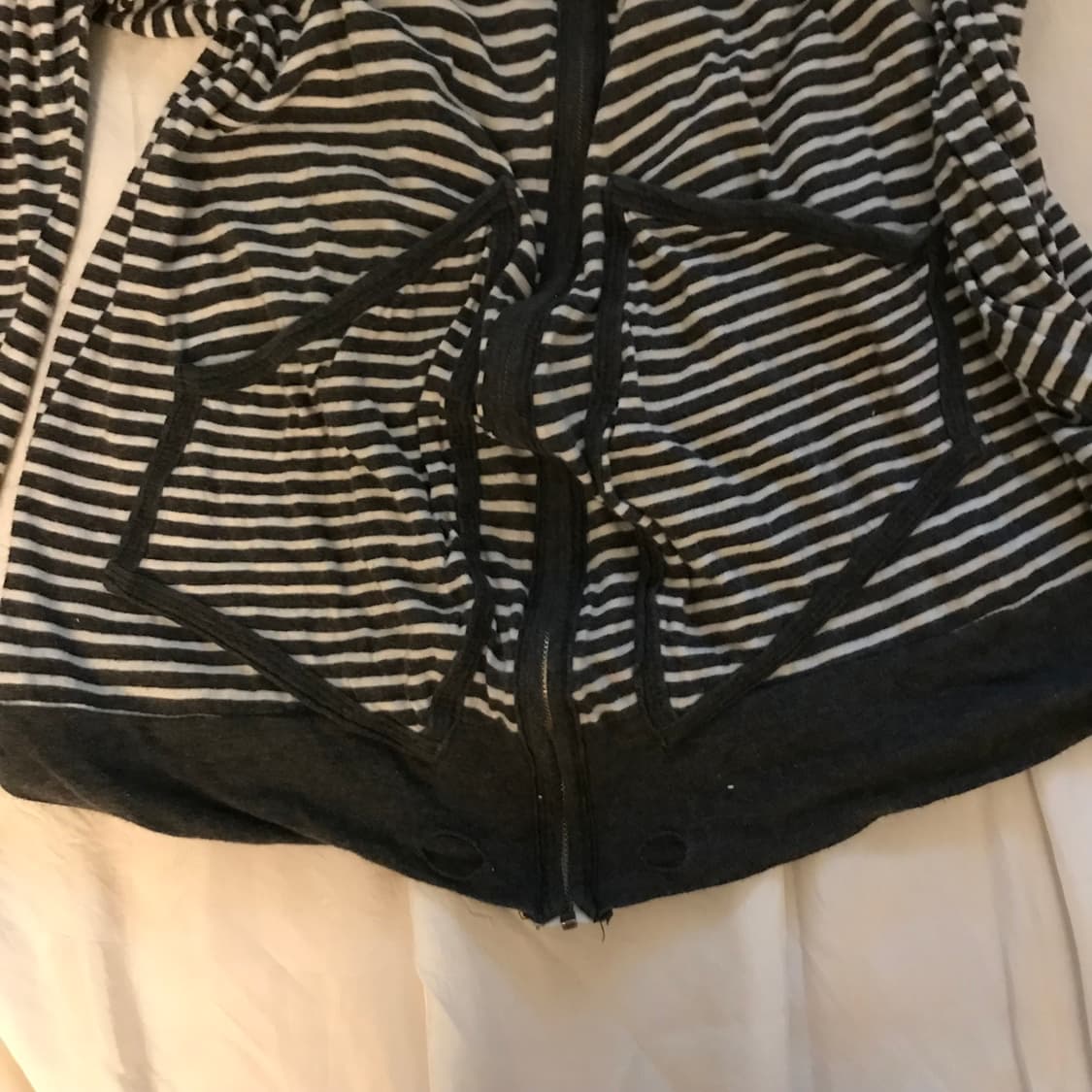 Vintage 고스펑크 스트라이프 후드집업 상품이미지3