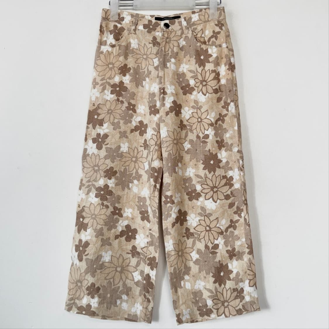 위켄드 막스마라 린넨 플로럴 와이드 팬츠 상품이미지1