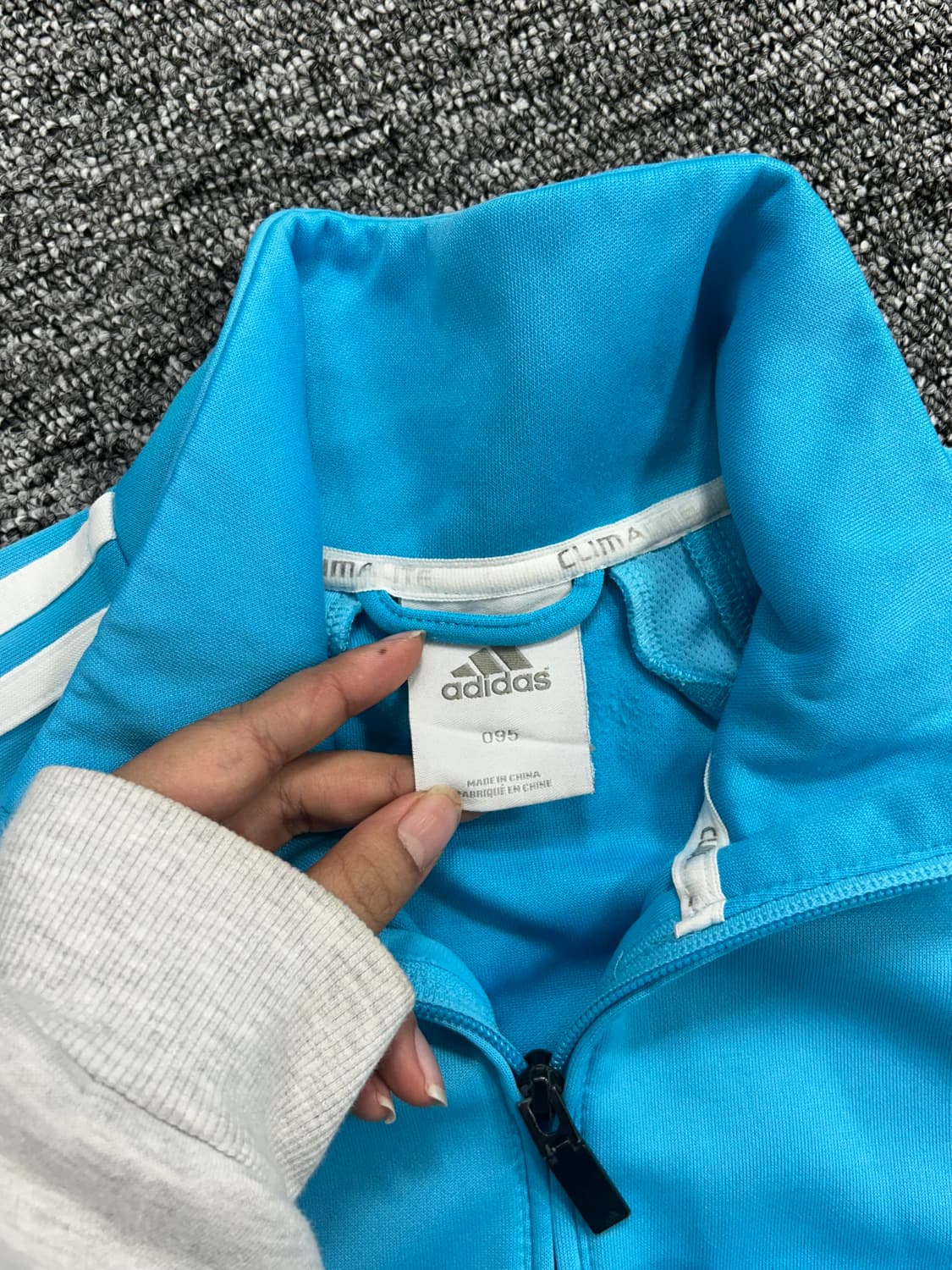 아디다스 스카이블루 트랙탑 져지 M 상품이미지5