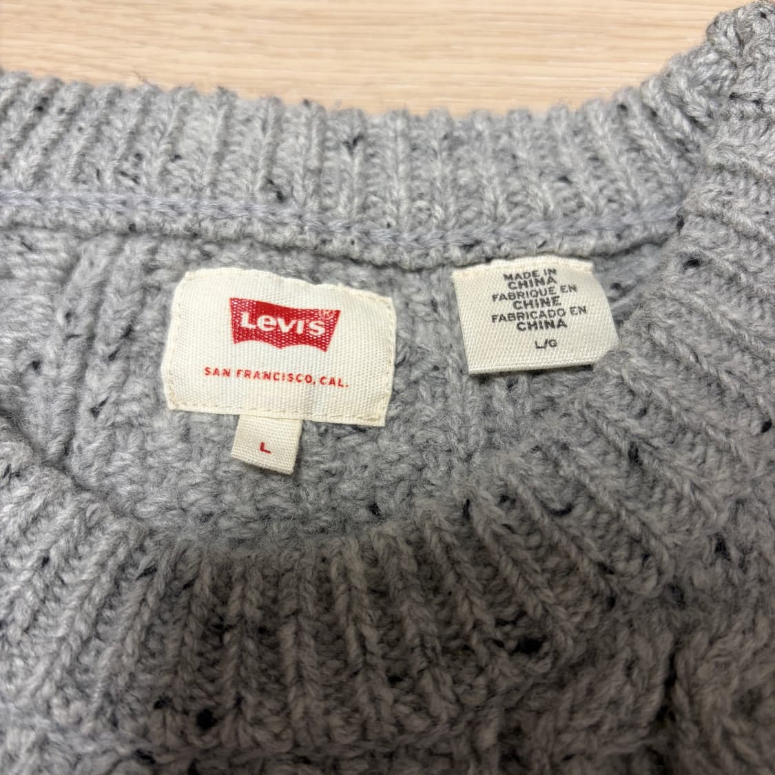 리바이스 00s 헤비울 오레오 피셔맨 니트 상품이미지3