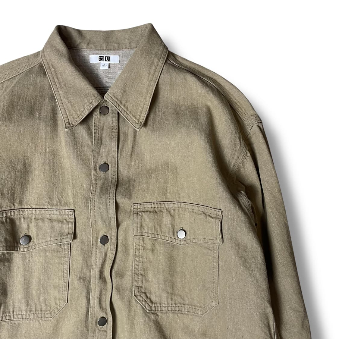 유니클로 카키 워커 코튼 자켓 L 상품이미지3