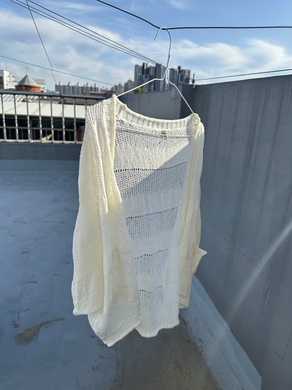 빈티지 아이보리 원버튼 볼레로 가디건 모리 모리걸 아오이유우 상품이미지1