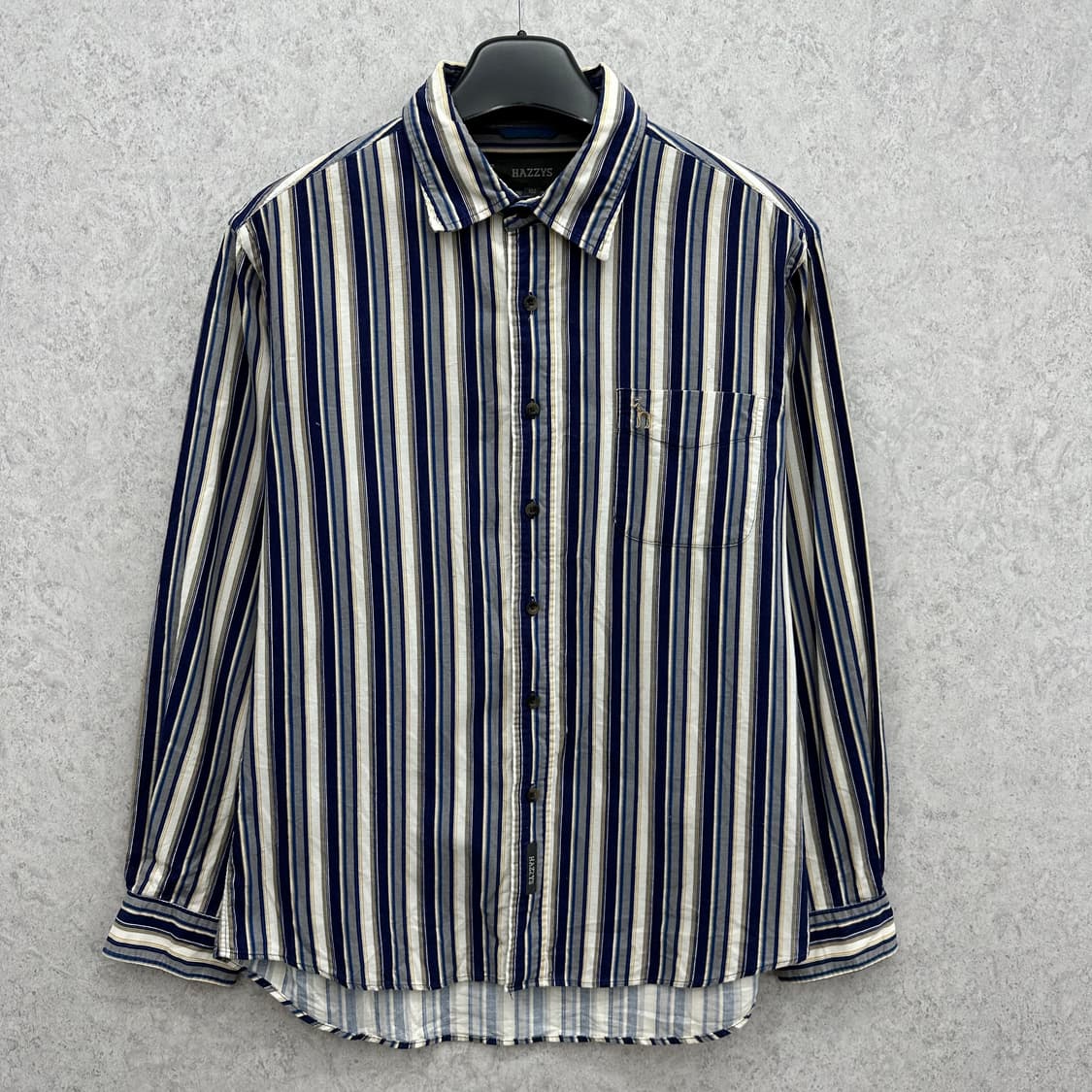 100 헤지스 남자 골덴 코듀로이 스트라이프 셔츠 상품이미지1