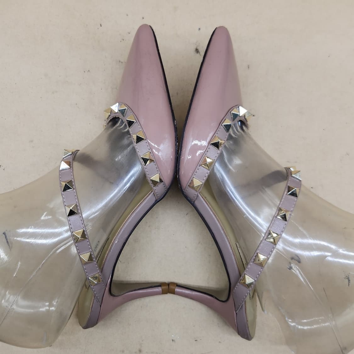 발렌티노 락스터드 힐 슬리퍼34 220 굽7.5 상품이미지5