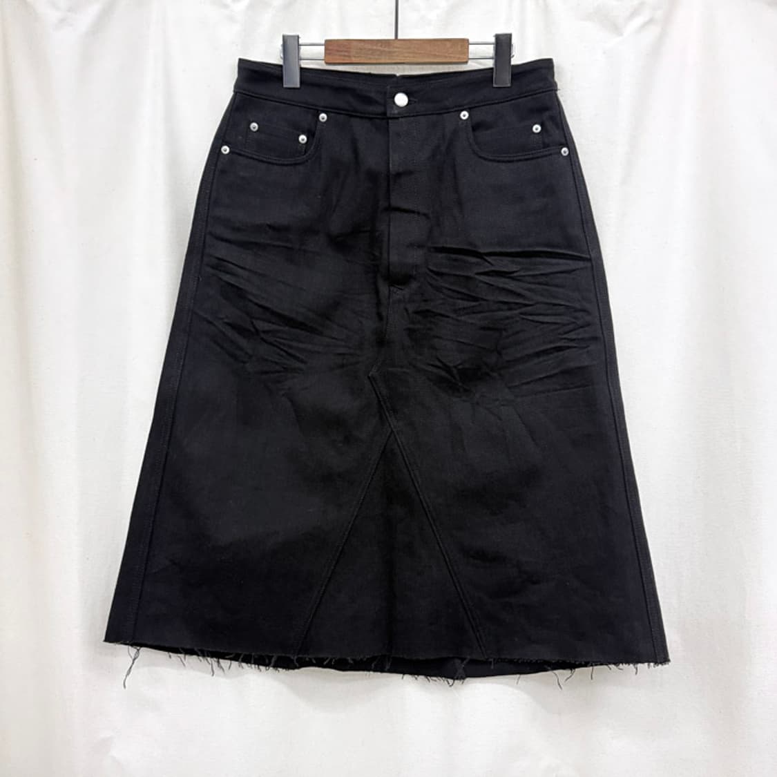 릭오웬스 룩소르 디스트레스드 데님 스커트 상품이미지3