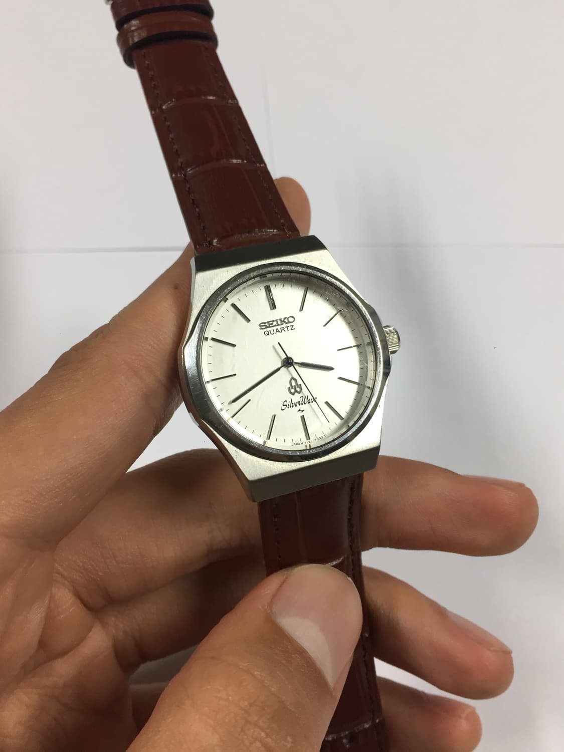80s seiko silver wave quartz 상품이미지3