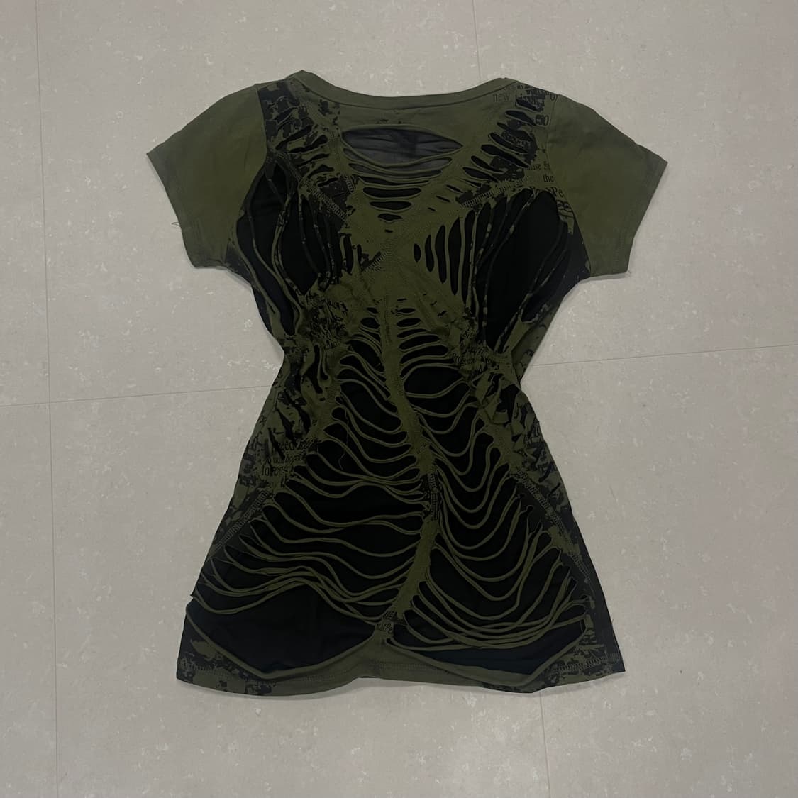 펑크 거미줄 탑 상품이미지2