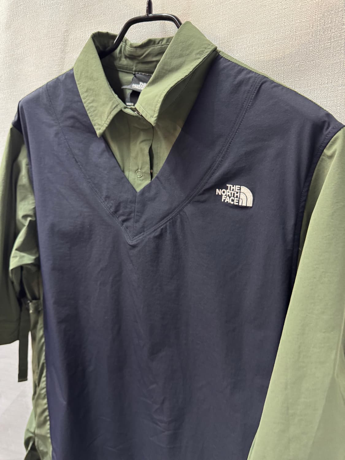 노스페이스 여성 밸리 셔츠 배색 원피스 M(L) 상품이미지2