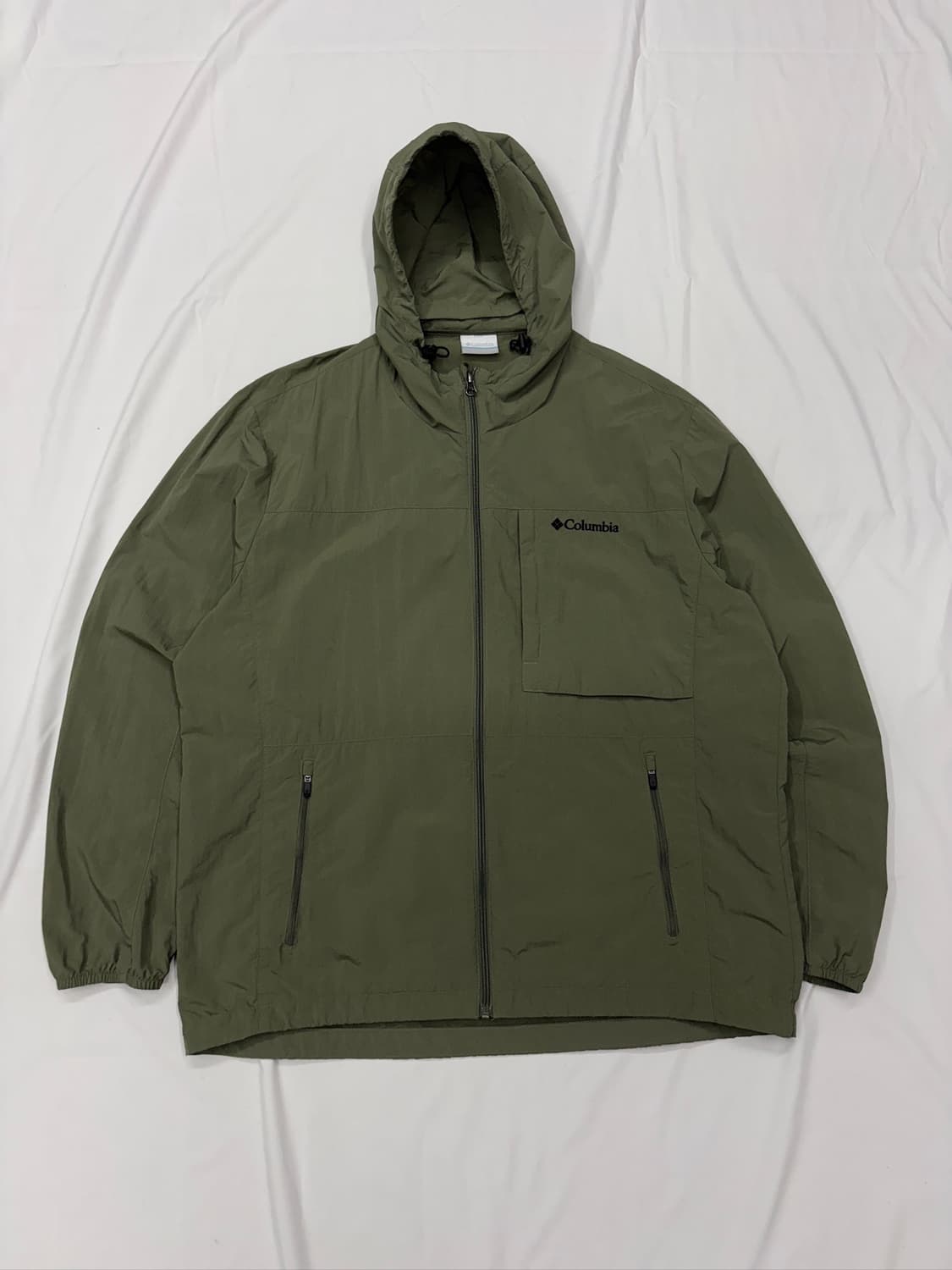고프코어 컬럼비아 올리브 카키 윈드 바람막이 자켓 상품이미지5