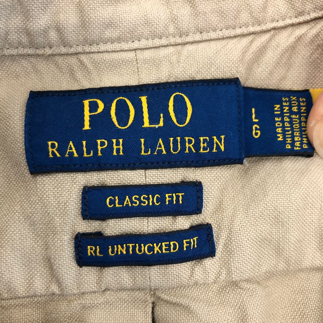 폴로 랄프로렌 (QR)백화점판 클래식핏 반팔셔츠 L 상품이미지5