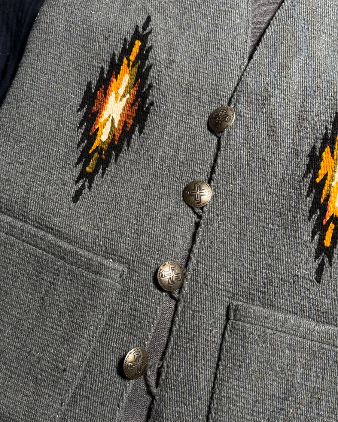 80-90‘s 몰리나 치마요 울 베스트 XS 상품이미지3