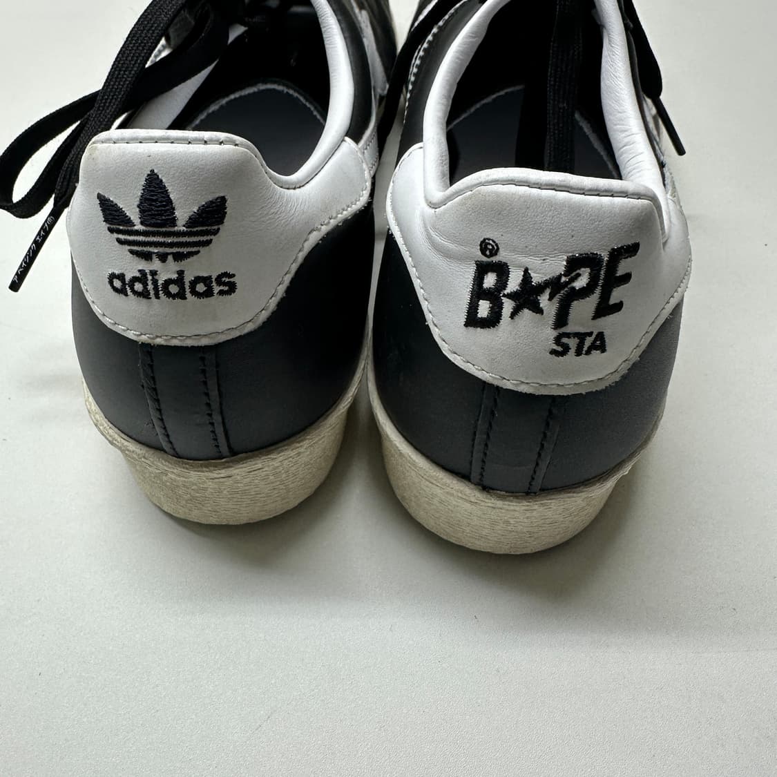 아디다스 x 베이프 슈퍼스타 80s 블랙/오프화이트 상품이미지4