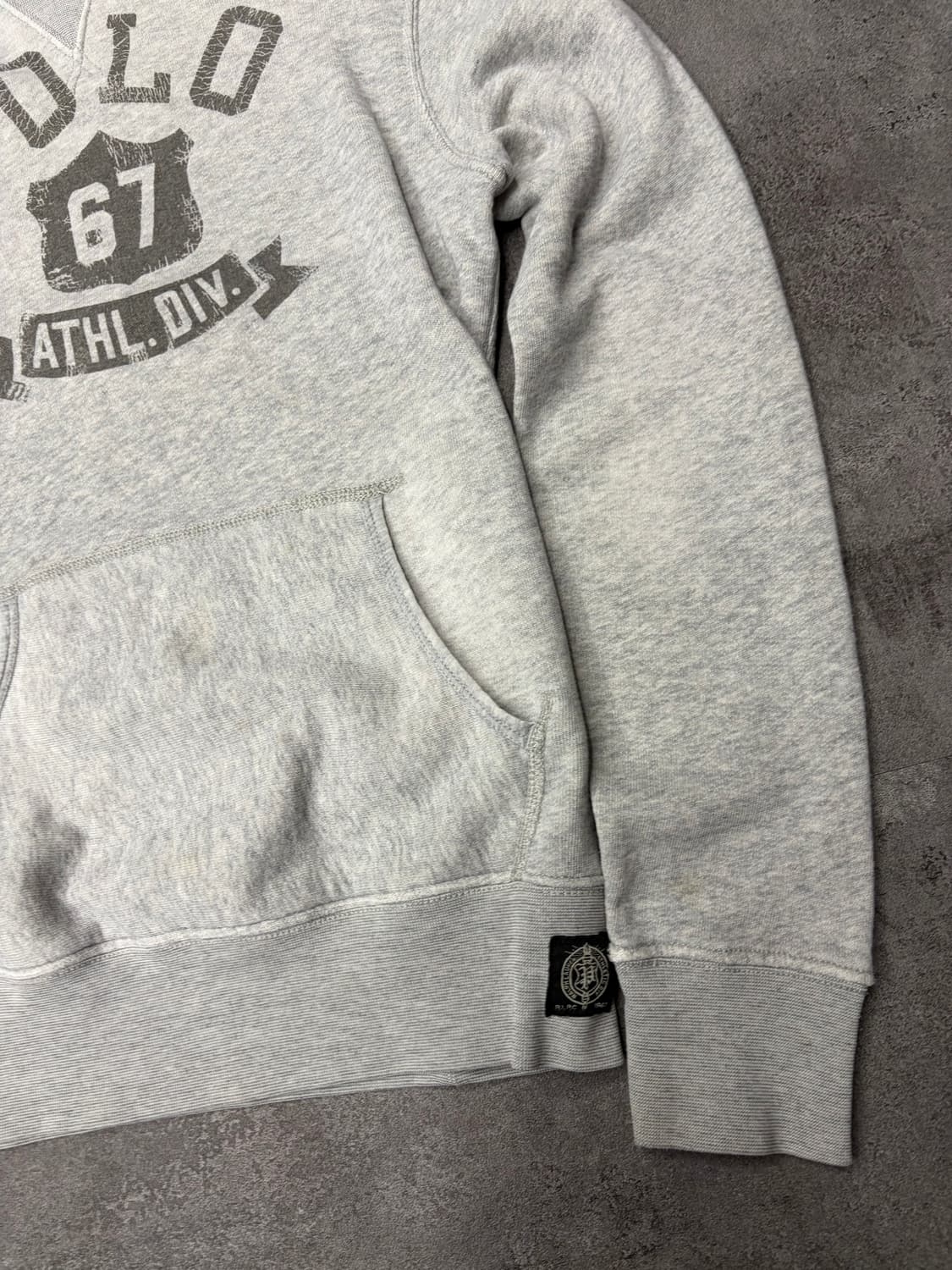 폴로 랄프로렌 67 ATHL DIV 회색 후드티 상품이미지5