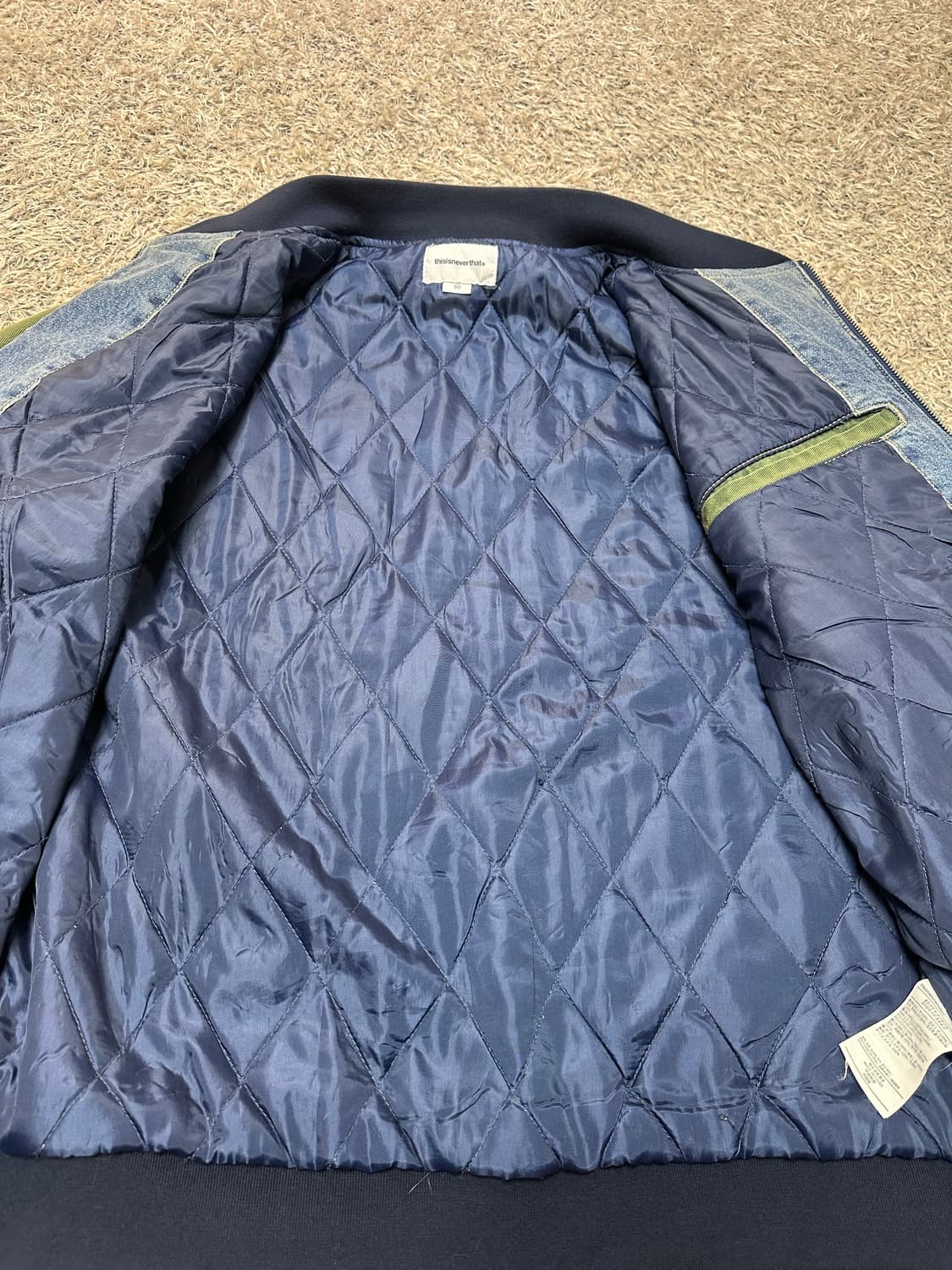 디스이즈네버댓 데님 바시티 자켓 상품이미지6