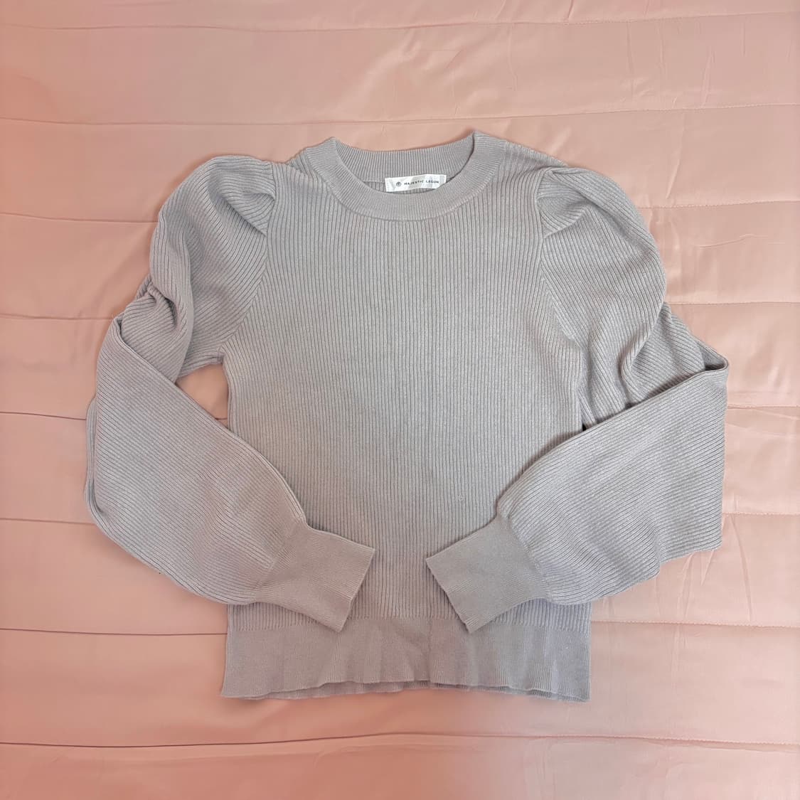 갸루 인디핑크 펄 셔링 퍼프 니트 상품이미지2